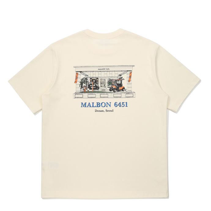 Malbon Golf Dosan 645-1 Graphic Heavyweight Crewneck T-Shirt