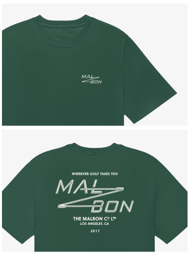 Malbon Golf Men’s Bermuda Utility Athletic Casual T-Shirt