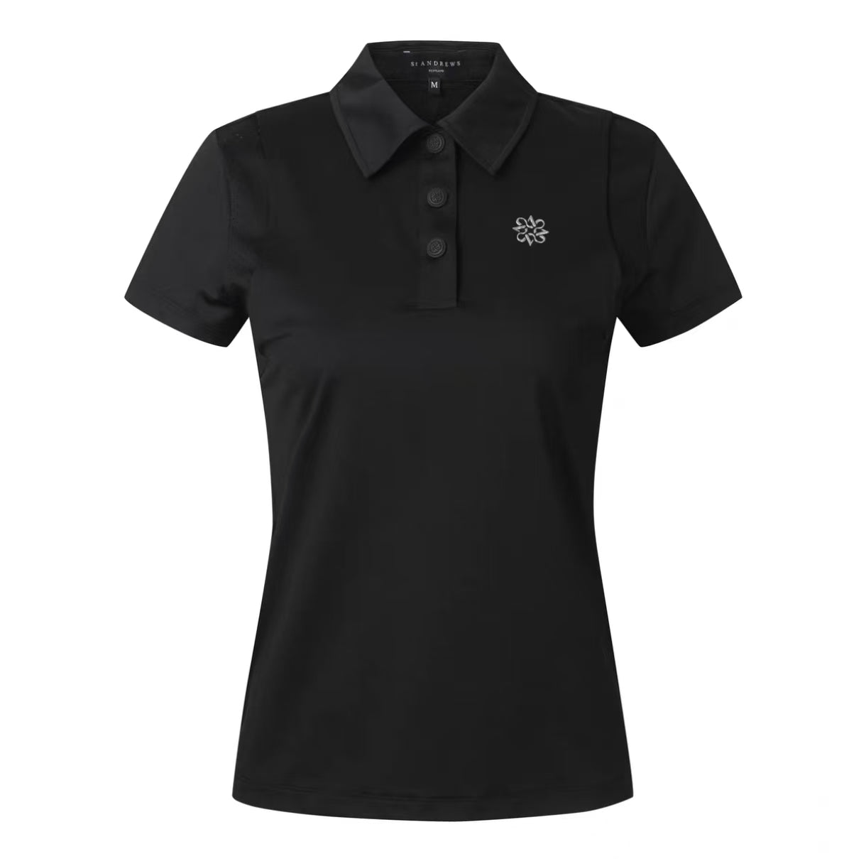 Women’s Summer Breathable Quick-Dry Versatile Golf Shirt in Black - product view