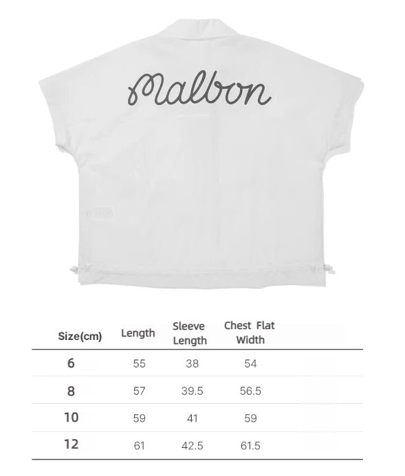 Malbon women's quick-dry UV golf polo shirt size chart for Beige