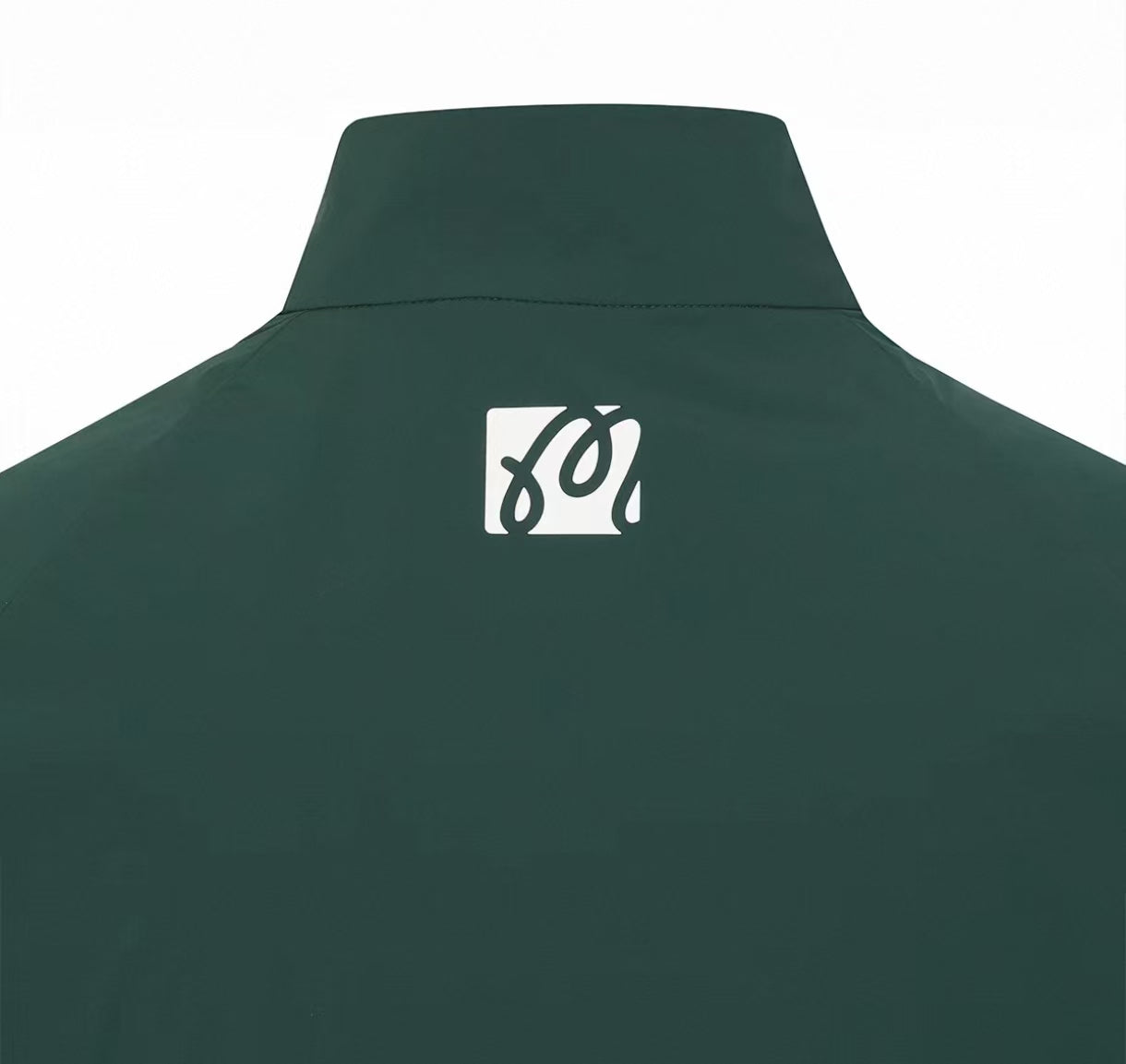 Malbon men Green short-sleeve half-zip golf jacket size chart