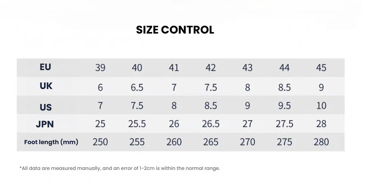 PGA TOUR Men’s Summer Breathable Cushioning Golf Shoes size chart