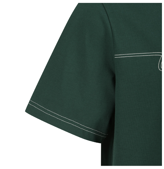 Malbon Golf Men’s Green Barrel Stitch Graphic T-Shirt