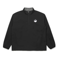 Malbon Lightweight Stretch Windproof Pullover Black windproof golf pullover front view