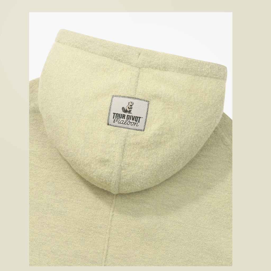 Malbon Studio Seoul Tour Divot Hoodie Khaki golf apparel hood logo detail